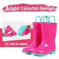 Evshine Rain Boots For Children Fashion Cute Rubber Boots Boys And Girls Waterproof Rain Boots Lovely Cartoon Kids Rain Boots