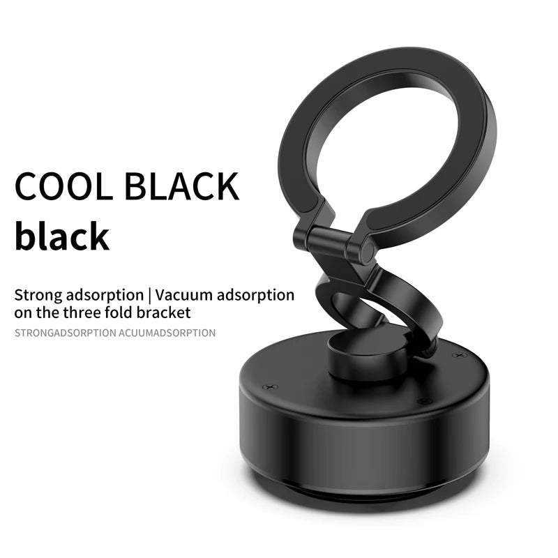 New X93 Magnetic Vacuum Adsorption Car Phone Holder 360° Rotating Strong Suction Holder for Mobile Phone Desktop Live Streaming