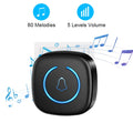 Wireless Doorbell IP44 Waterproof Smart Home Welcome Door Bell 300M Range 60Songs Intelligent Home Chime Bell Kit US/EU Plug