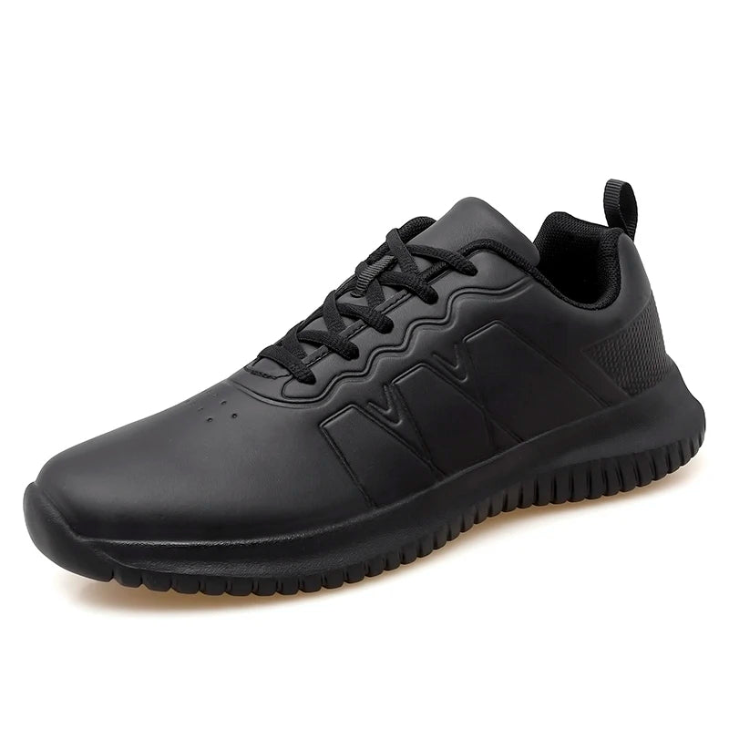 Chef shoes four season soft-sole anti-slip oil-proof waterproof portable kitchen work shoes fashion plus size casual men's shoes
