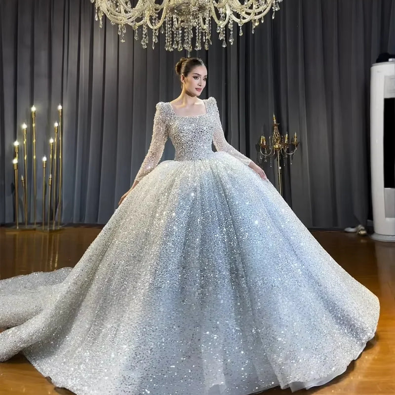 Customized Amanda Novias Official Square Neckline Long - View 3 | SAMAG
