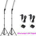 Photography Studio LED Lighting Kit Dimmable LED Video Light Handheld Fill Light With Light Stand 24W 3200K-5500K Photographic