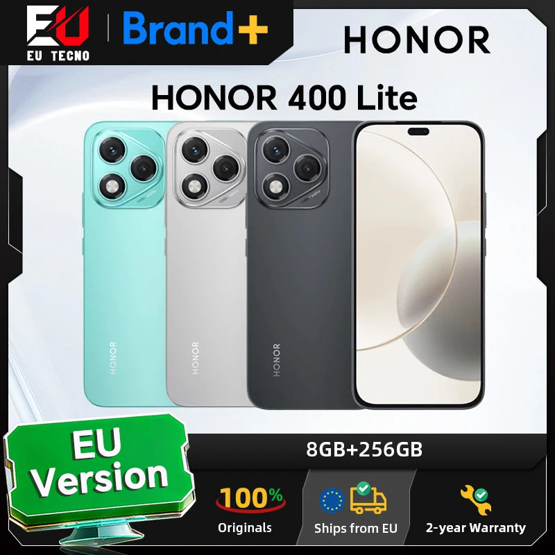HONOR 400 Lite 5G,EU Version, 5G Smartphone,108MP Main Camera,MTK Dimensity 7025-Ultra,5230 mAh Battery, 6.7" AMOLED Screen