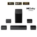 ULTIMEA Poseidon D80 Boom 7.1ch Soundbar with Dolby Atmos, the Upgraded Wireless Subwoofer & 4 Surround Speakers, APP Control