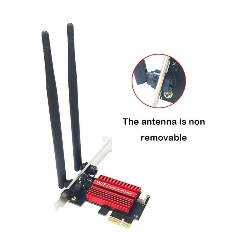 AC1200 PCI - E WiFi 5 Network Card Dual Band 2.4G/5GHz For Bluetooth 4.0 Desktop Laptop Windows 7/8/10/11 - Visuel 7 | SAMAG