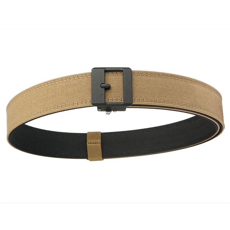 TUSHI Belt Hard Military Belt for Men and Women Tight Nylon Tactical Outdoor Belt Metal Automatic Buckle IPSC Belt Casual Girdle