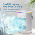 Small Household Summer Cooling Equipment Mini USB Desktop Air Conditioner Fan With Mist Spray Humidifying Feature Portable Cold