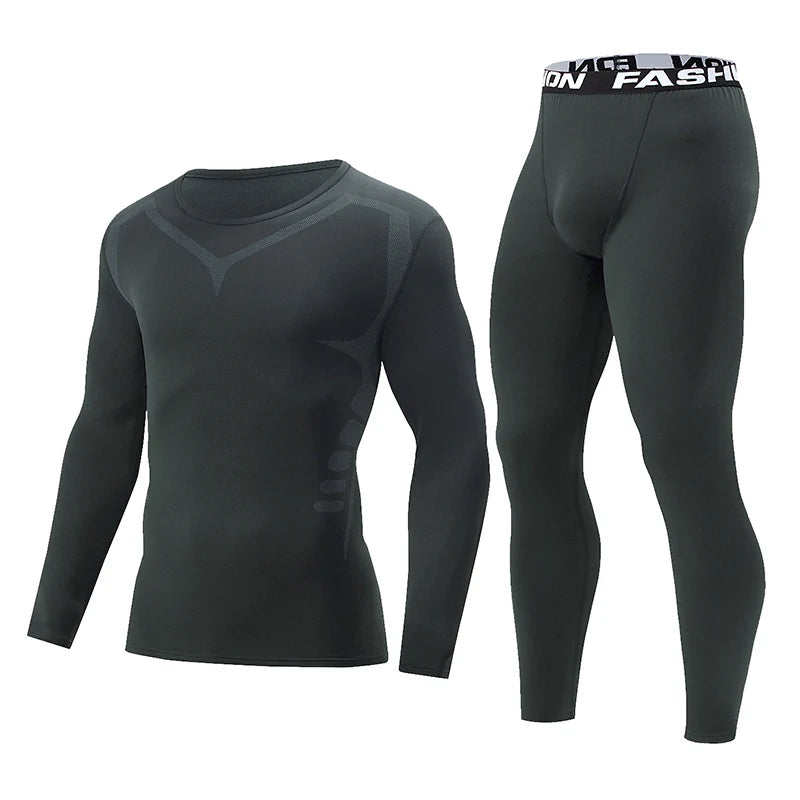 Men's Warm Set with Thin Velvet Inner Handsome Fashionable Comfortable Moisture Absorbing Multi functional Set for Home Use