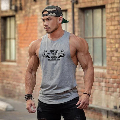 PUSH YOUR LIMITS NO PAIN NO GAIN Gym Vest Men's | SAMAG