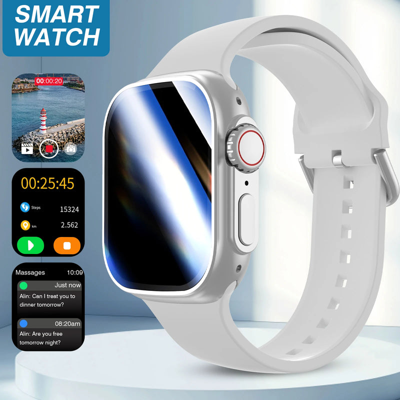 2026 New HD Full-Touch Smart Watch, Unisex - Wireless Calling/Multiple Sports Modes/Fitness Tracker, for Android and IPhone,Perfect Gift for Family and Friends