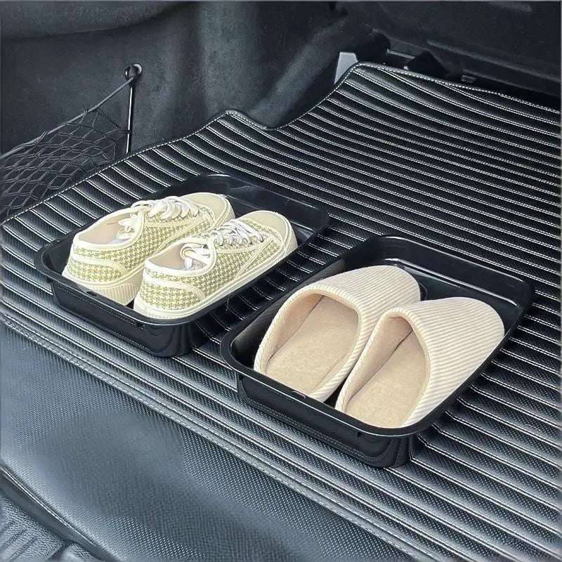 Car Shoes Storage Tray Interior Multifunctional Durable Accessory Tidying Vehicle Organizer Under Seat Container Box