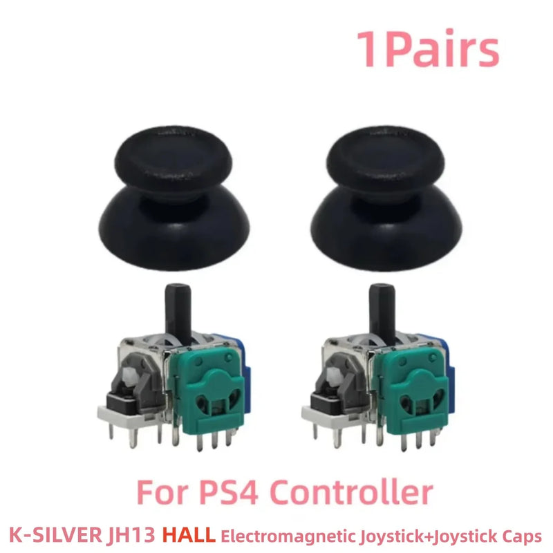 Hall/TMR Electromagnetic Joystick for PS5 PS4 Controller Thumb Stick Joystick Cap No-Drift 3D Analog Sensor Upgrade Replacement