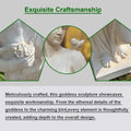 Outdoor Garden Statue, Nymph Sculpture Goddess of Greek Mythology Roman Style Outdoor Patio Yard Lawn Porch Decor, Ivory