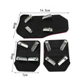 Aluminum Car Pedal Cover Set  Automatic Manual Transmission Gas Foot Covers in Red Silvery, Blue - Stylish Auto Interior