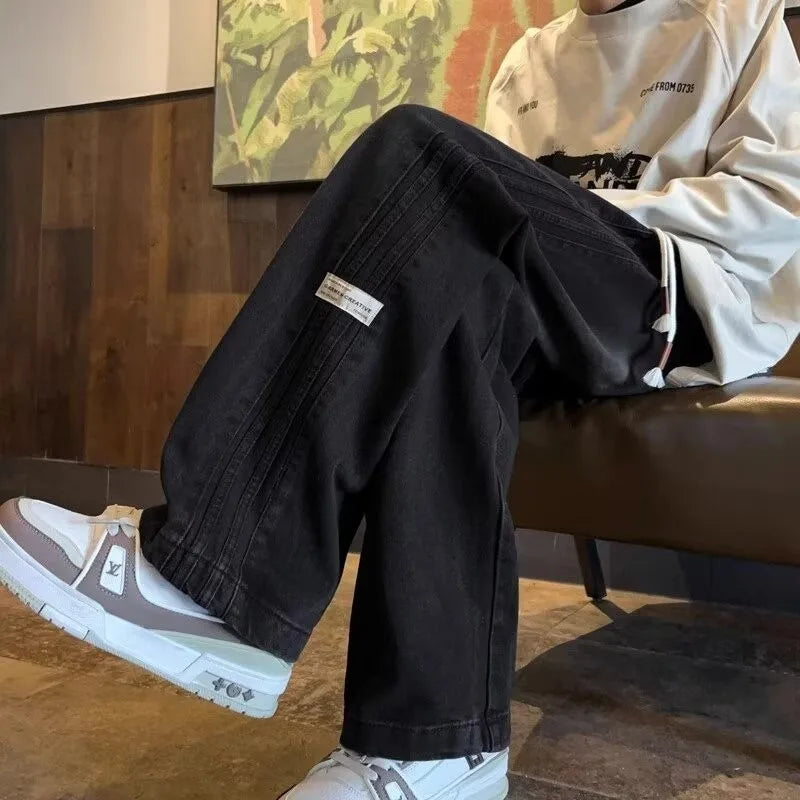 Three bar American retro jeans men's spring and autumn | SAMAG