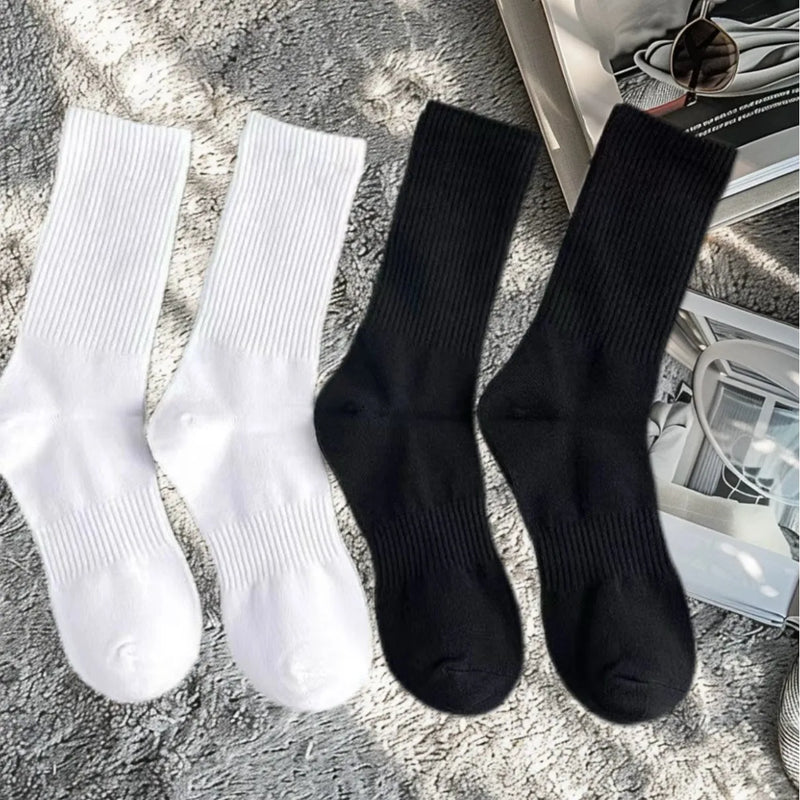 10/20/30Pairs Pure Cotton Men's High Socks Classic Black | SAMAG