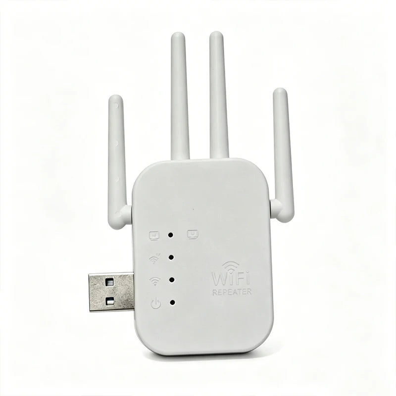 300Mbps 4 - Antenna 2.4G WiFi Signal Booster Long Range Wireless Repeater With Ethernet Port For Home Use - Visuel 5 | SAMAG