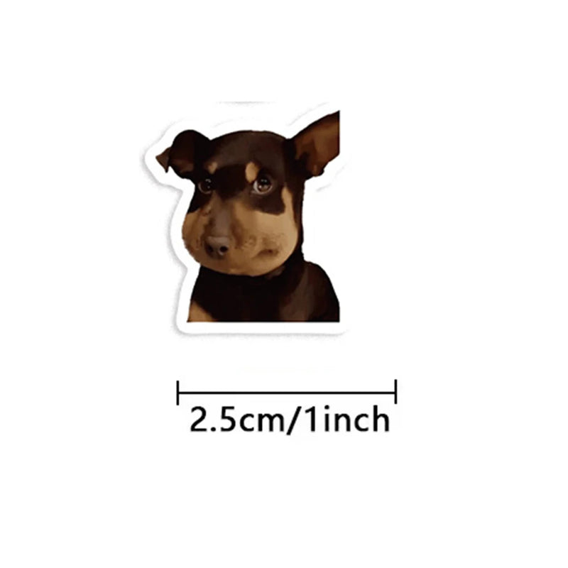 50-500PCS Cute Funny Dogs Cats MEME Stickers Roll Animal Cartoon Decals Toys Sealing Labels Kids Reward Stickers Gifts