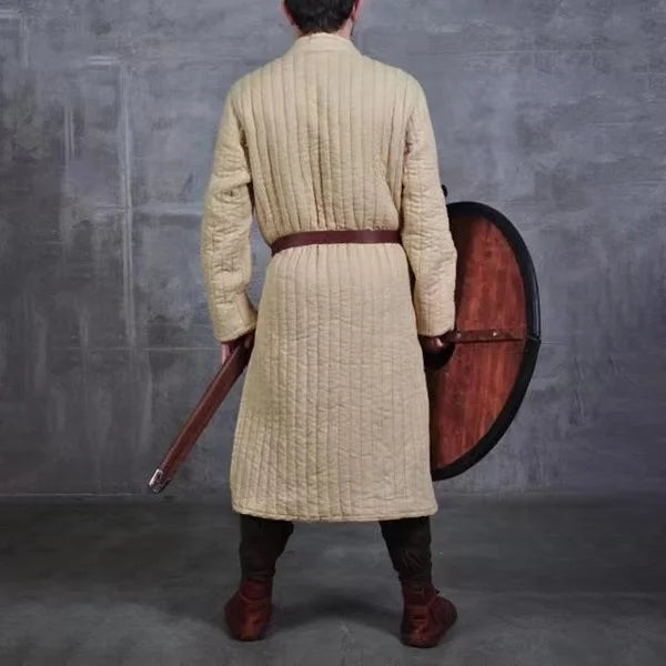 Men's Vintage Medieval Role Playing Jacket Halloween Steampunk Costume Uniform No Belt