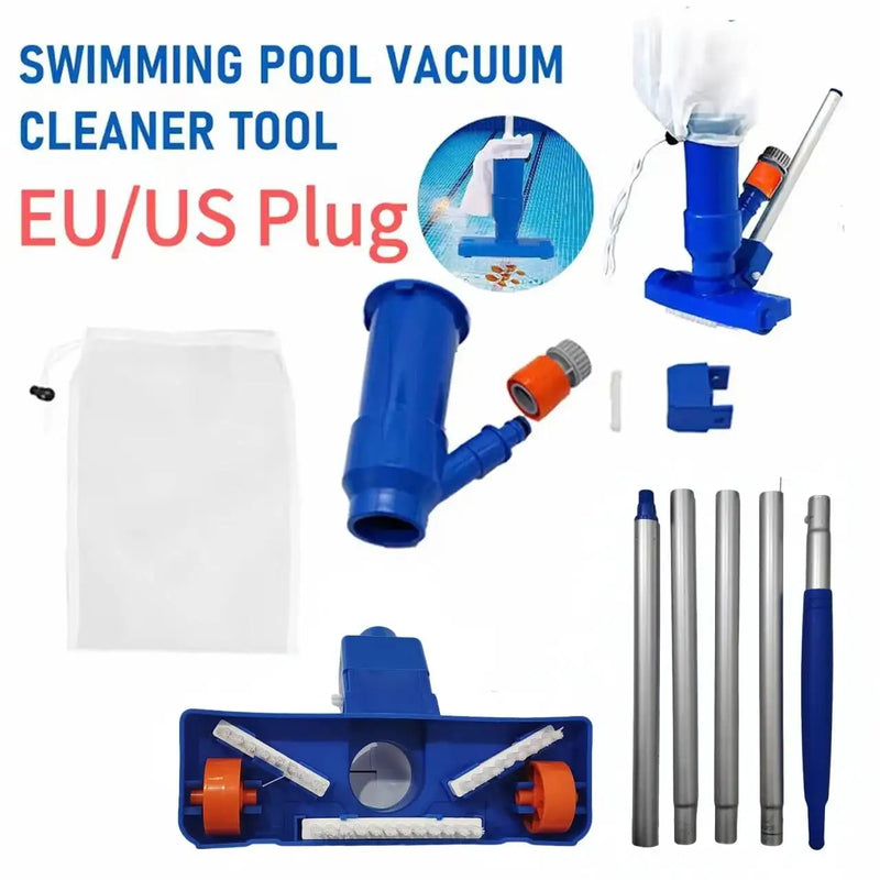 Pool Underwater Jet Vacuum Cleaner with Brush Pool Spa Hot Spring Cleaning Accessory