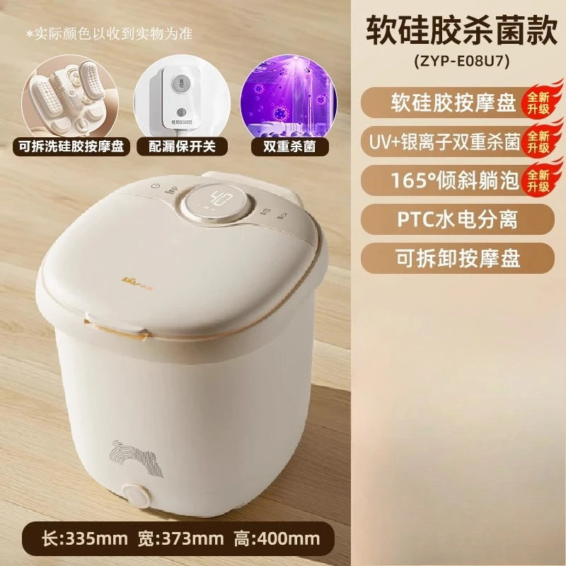 220V Bear Foot Spa Bath Massager with Heating and Constant Temperature Electric Automatic Smart Foot Soaking Tub WCA