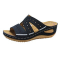 2026 Women's Wedge Slippers Fashion Casual Sandals Summer Open Toe Beach Slippers for Women Non-Slip Platform Sandals Pig Size