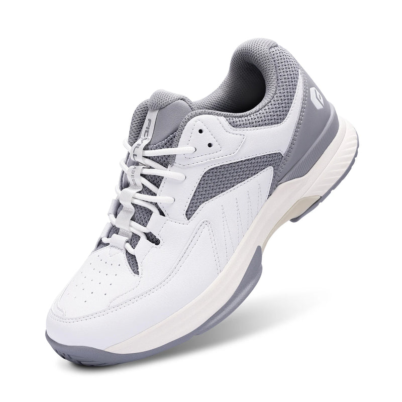 FitVille Mens Tennis Shoes Professional Training Sneakers Wear Resistant Anti-Slip Sweat Absorbent for Swollen Feet Arch Support