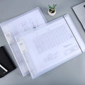 Clear File A3 Binder Portfolio Folder With Rings Transparent Sleeves A3 Poster Binder Drawing Portfolio Office Filing And Binder