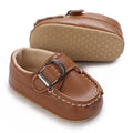 Brown Baptismal Baby Shoes For Boys And Girls Casual Soft Soled Non Slip Baby Shoes For 0-18 Months Baby Walking Shoes
