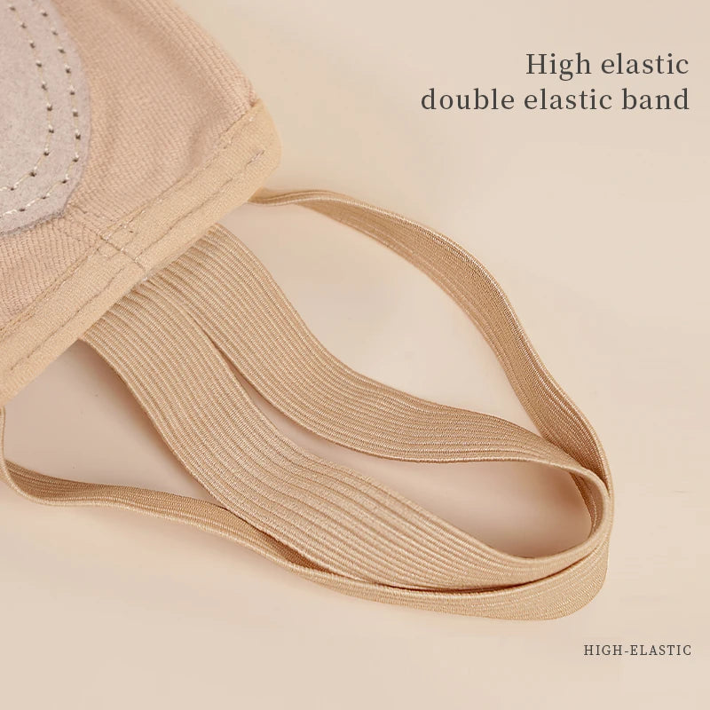 Demi-Pointe Ballet Shoes Split-Sole | Adult & Child Dance Slippers for Gymnastics | Professional Flex Sole Non-Slip