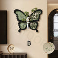 French Butterfly Living Room Decoration Painting Hydroponic Green Plant Hanging Painting Dining Room Sandstone Mural Painting