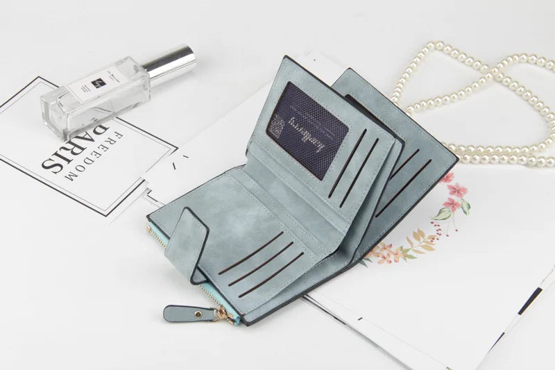 Luxur Leather Women's Wallet Large-capacity Multi-card Slots Slim Coin Pocket Purse Cards Holders Wallet for Woman