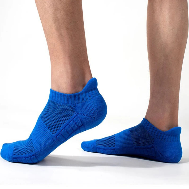 5 Pairs Ankle Running Socks Men Mesh Breathable Short | SAMAG