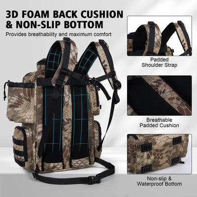 Goture Multipocket Fishing Backpack 45L Water Resistant | SAMAG