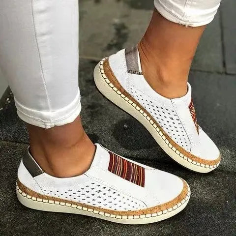 New Plus Size Shoes for Women 35-43 Autumn Spring Wedge Sneakers Vulcanized Shoes Breathable Comfortable Non-slip Loafers Women