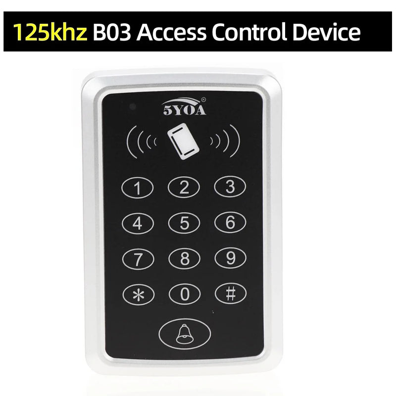 RFID Access Control System Electronic Gate Opener Home Garage Set Eletric Magnetic RFID Smart Door Lock Kit Automatic Controller