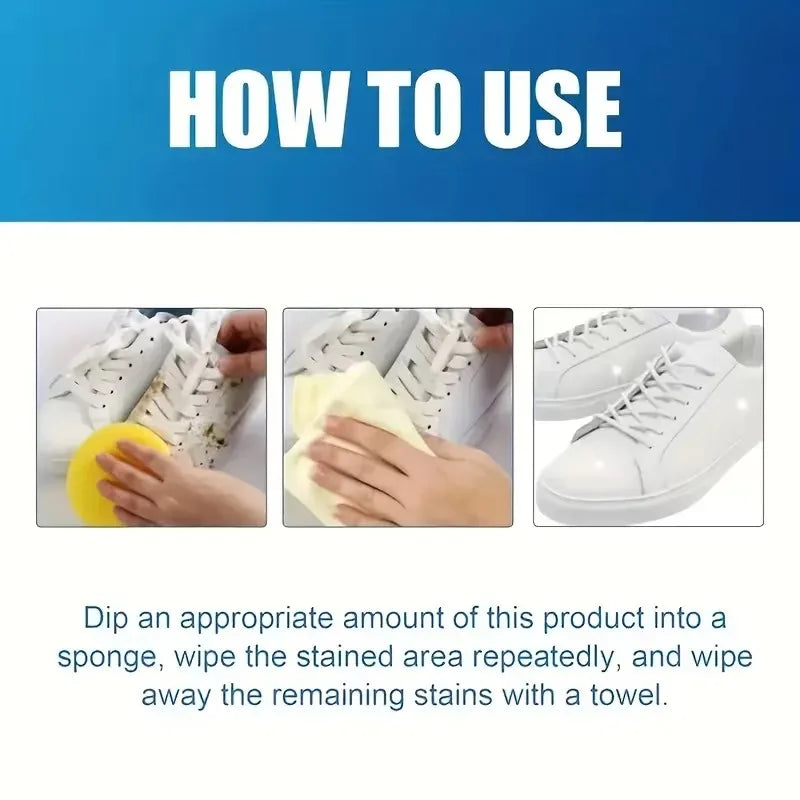 Fasilawei Functional White Shoe Polishing Paste: Solves issues, for sports/walking shoes/RV interiors, easy application