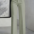 New Women's High - Waisted Draped Straight - Cut Suit Pants - View 15 | SAMAG