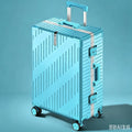 Large Capacity Aluminum Frame Luggage, 20/24 Inch Spinner Wheels Travel Suitcase, Sturdy & Durable for Men & Women