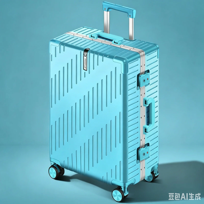 Large Capacity Aluminum Frame Luggage, 20/24 Inch Spinner Wheels Travel Suitcase, Sturdy & Durable for Men & Women
