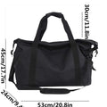 Handheld travel bag, large capacity sports and fitness bag, lightweight storage luggage bag, one shoulder crossbody travel bag