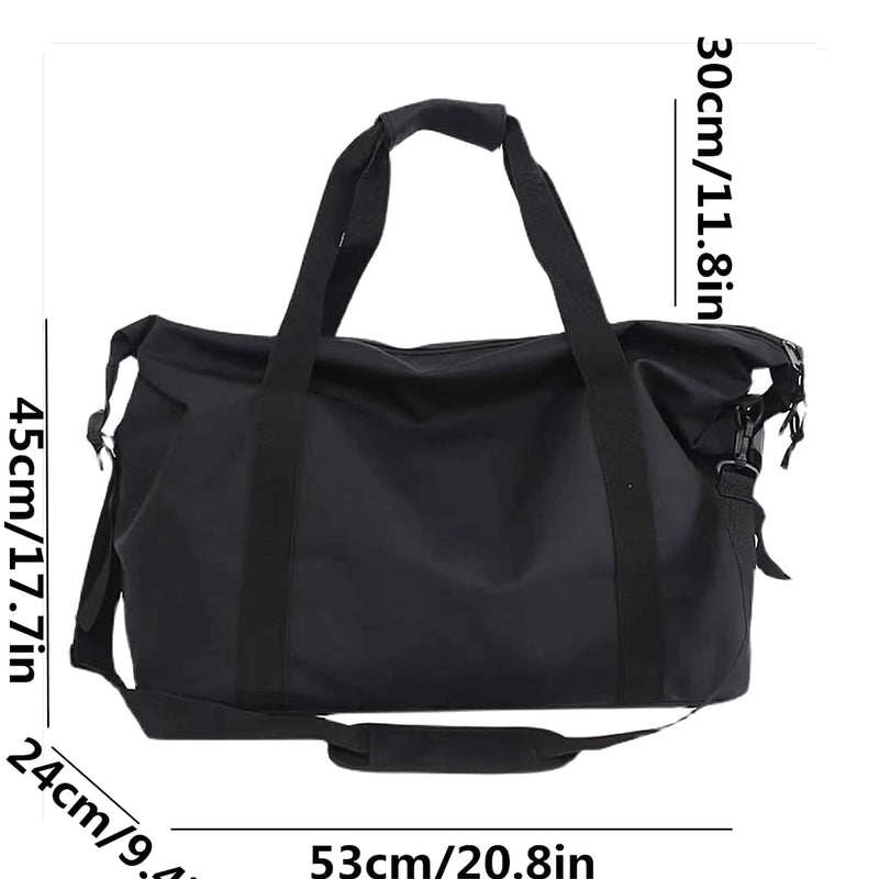Handheld travel bag, large capacity sports and fitness bag, lightweight storage luggage bag, one shoulder crossbody travel bag