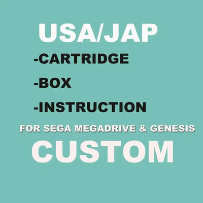 1000 USA/JAP Shell MD Game Card With Box & MANUAL | SAMAG