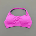Sports Bra Women Seamless Yoga Halter Bra Top High Support Open Back Bra Fitness Push-up Activewear Workout Gym Underwear