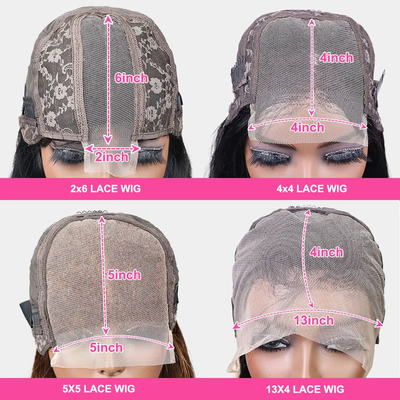 Straight 13x4 Short Bob Remy Hair HD Transparent Lace Full Lace Frontal Wigs 100% Human Hair For Women 4x4 5x5 Lace Closure Wig