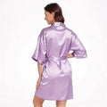 Hot Women Short Silk Bridesmaid Bride Robe Sexy Satin | SAMAG