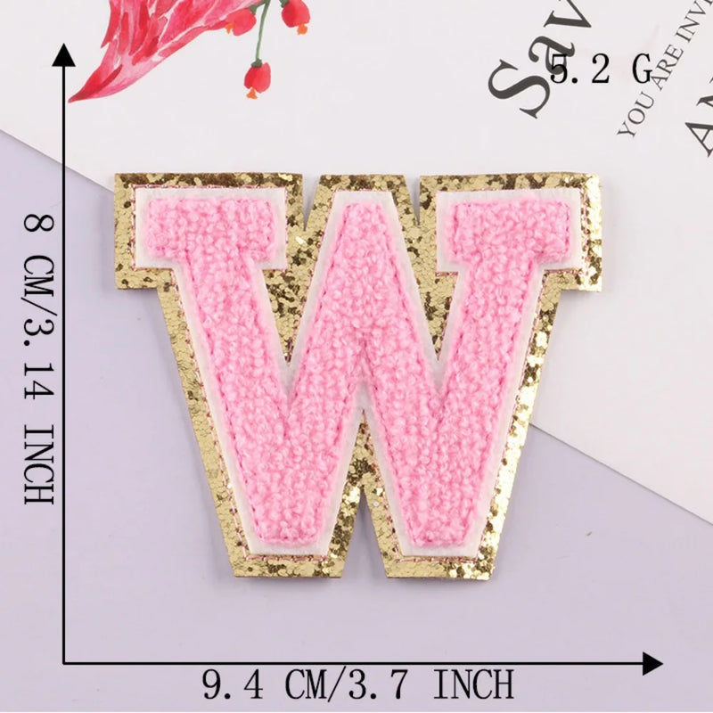 On Clothing Towel English Alphabet Decoration DIY Applique Accessories Patches Clothing Badges Clothes Embroidery Appliques