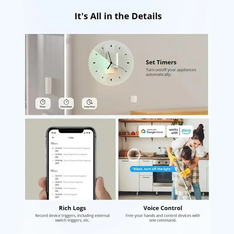 SONOFF MINI R4 Matter MINIR4M Matter Relay Sonoff Mini R4 Extreme Wifi Smart Switch Matter with Alexa Google Home Homekit