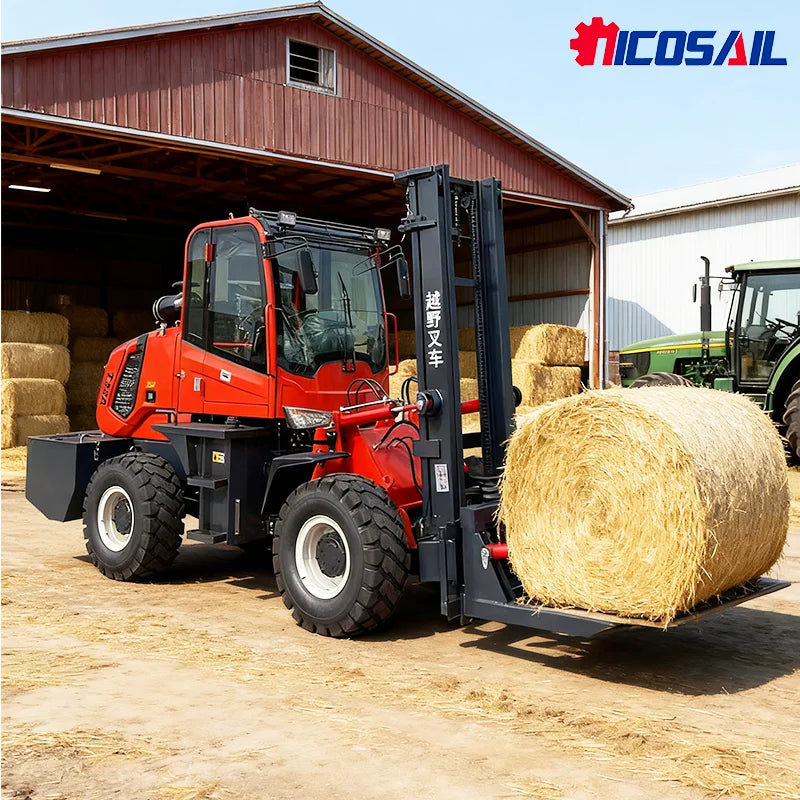 4 Wheel Drive 2.5 Ton Rough Terrain Forklift 4WD Cheap High Quality Forklift Chinese Brand CE Approval Cheap Price 2.5T Forklift