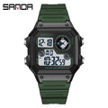 2026 SANDA 418 New Outdoor Sports Watch Men's Waterproof Countdown Digital Watch Military Men's Electronic Watch